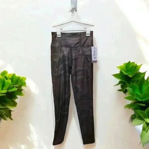 NEW Nine West Leggings Womens Medium Camouflage Stretch Active Yoga $68